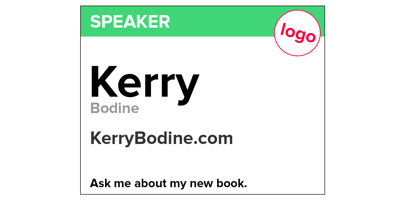 Can We Please Design Better Nametags for the Experience Conference?